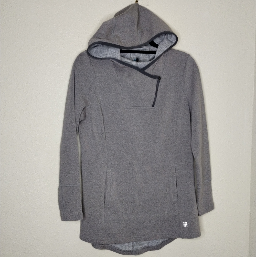 Title Nine Womens Mighty Tunic Gray Hoodie Women's Size Small